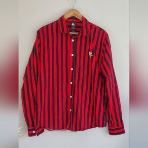 Disney X Forever 21 Donald Duck Red/ Black Stripe Long Sleeve Size US Large
